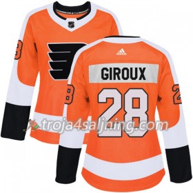 Philadelphia Flyers tröja Claude Giroux 28 Adidas 2017-2018 Orange Authentic - Dame NHL Tröjor